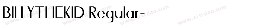 BILLYTHEKID Regular字体转换